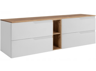 MODERN biely W180DC závesná skrinka pod umývadlo 180 cm