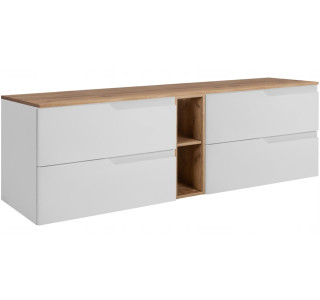 MODERN biely W180DC závesná skrinka pod umývadlo 180 cm