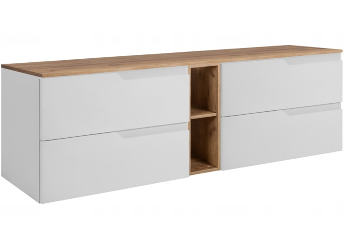 MODERN biely W180DC závesná skrinka pod umývadlo 180 cm