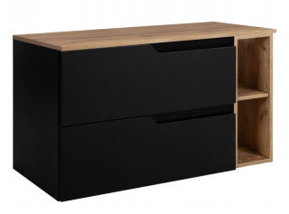 MODERN čierny B100DC závesná skrinka pod umývadlo 100 cm