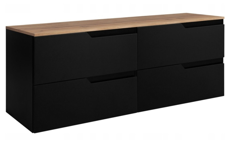 MODERN čierny B120DC závesná skrinka pod umývadlo 120 cm MODERN čierny B120DC závesná skrinka pod umývadlo 120 cm