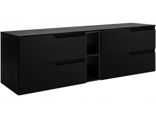 MODERN čierny B180DB závesná skrinka pod umývadlo 180 cm