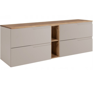 MODERN kašmír K140DC závesná skrinka pod umývadlo 140 cm