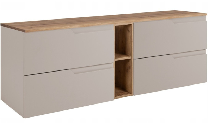 MODERN kašmír K140DC závesná skrinka pod umývadlo 140 cm MODERN kašmír K140DC závesná skrinka pod umývadlo 140 cm