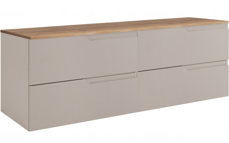 MODERN kašmír K160DC závesná skrinka pod umývadlo 160 cm MODERN kašmír K160DC závesná skrinka pod umývadlo 160 cm