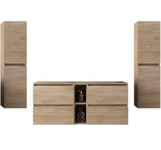 SIMPLE dub svetlý Z10, kúpeľňová zostava