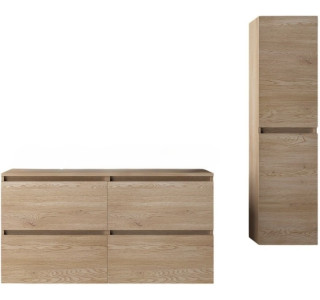 SIMPLE dub svetlý Z07, kúpeľňová zostava