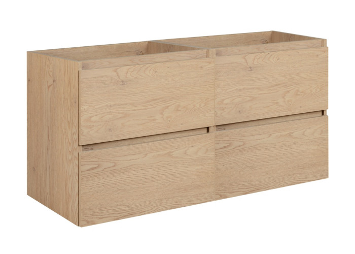 SIMPLE dub svetlý D120 závesná skrinka pod umývadlo 120 cm