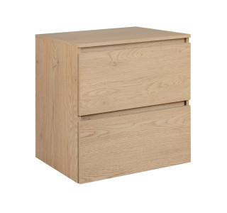 SIMPLE dub svetlý D60D závesná skrinka pod umývadlo s doskou 60 cm