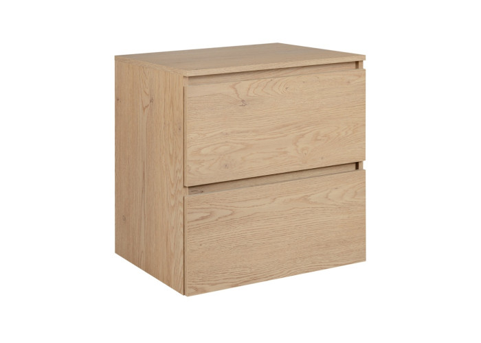 SIMPLE dub svetlý D60D závesná skrinka pod umývadlo s doskou 60 cm