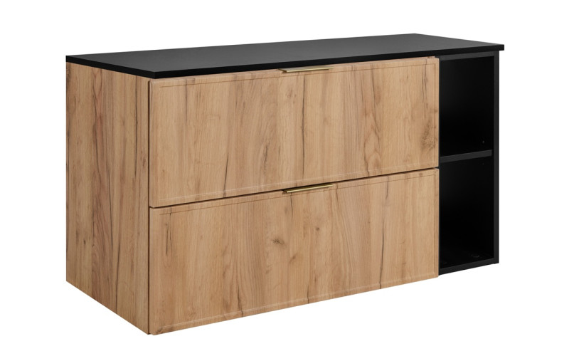 SLIM dub craft zlatý C100DB závesná skrinka pod umývadlo 100 cm