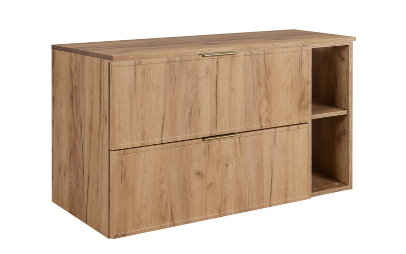 SLIM dub craft zlatý C100DC závesná skrinka pod umývadlo 100 cm