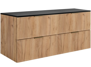 SLIM dub craft zlatý C120DB závesná skrinka pod umývadlo 120 cm