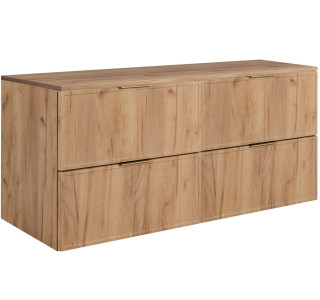 SLIM dub craft zlatý C120DC závesná skrinka pod umývadlo 120 cm