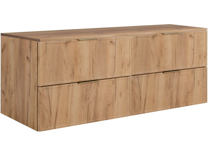 SLIM dub craft zlatý C160DC závesná skrinka pod umývadlo 160 cm SLIM dub craft zlatý C160DC závesná skrinka pod umývadlo 160 cm