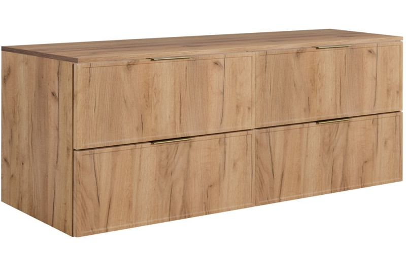 SLIM dub craft zlatý C160DC závesná skrinka pod umývadlo 160 cm SLIM dub craft zlatý C160DC závesná skrinka pod umývadlo 160 cm