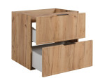 SLIM dub craft zlatý C140DC závesná skrinka pod umývadlo 140 cm