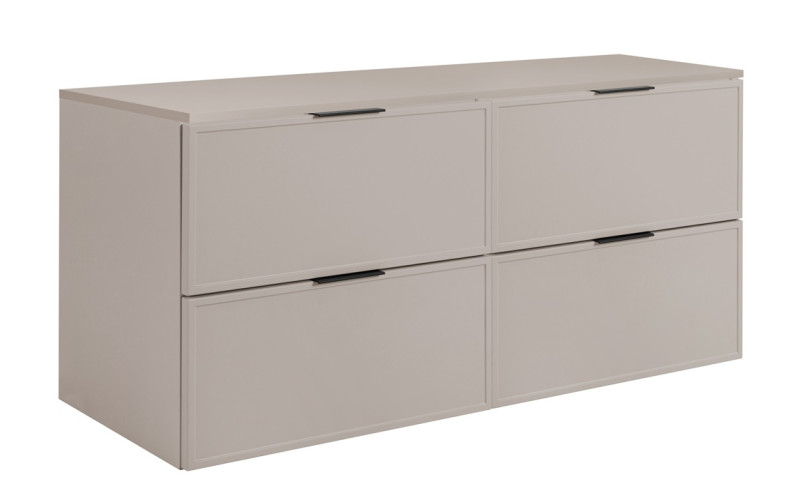 SLIM kašmír K120DK závesná skrinka pod umývadlo 120 cm