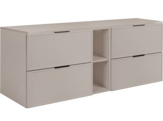 SLIM kašmír K140DK závesná skrinka pod umývadlo 140 cm