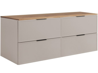 SLIM kašmír K120DC závesná skrinka pod umývadlo 120 cm