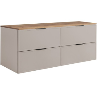 SLIM kašmír K120DC závesná skrinka pod umývadlo 120 cm