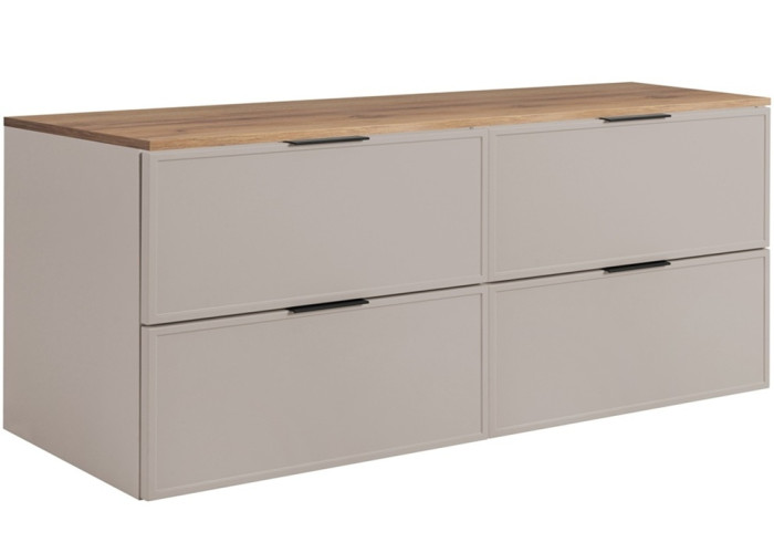 SLIM kašmír K160DC závesná skrinka pod umývadlo 160 cm SLIM kašmír K160DC závesná skrinka pod umývadlo 160 cm