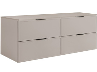 SLIM kašmír K160DK závesná skrinka pod umývadlo 160 cm