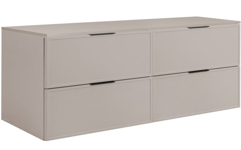 SLIM kašmír K160DK závesná skrinka pod umývadlo 160 cm