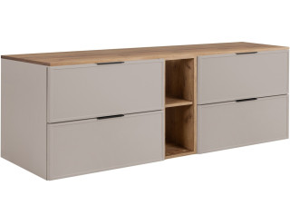 SLIM kašmír K180DC závesná skrinka pod umývadlo 180 cm