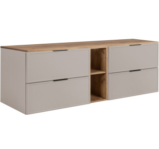 SLIM kašmír K180DC závesná skrinka pod umývadlo 180 cm