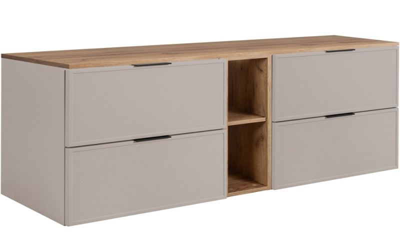 SLIM kašmír K180DC závesná skrinka pod umývadlo 180 cm