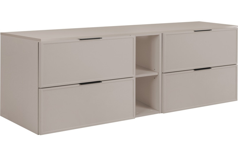 SLIM kašmír K180DK závesná skrinka pod umývadlo 180 cm