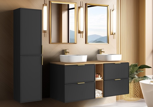 Kúpeľňový nábytok SLIM tmavosivá