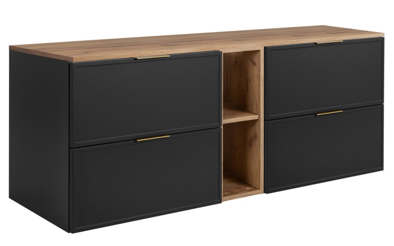 SLIM tmavosivá G140DC závesná skrinka pod umývadlo 140 cm SLIM tmavosivá G140DC závesná skrinka pod umývadlo 140 cm