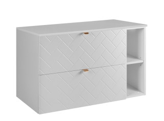 TREND biely matný W100DW závesná skrinka pod umývadlo 100 cm TREND biely matný W100DW závesná skrinka pod umývadlo 100 cm