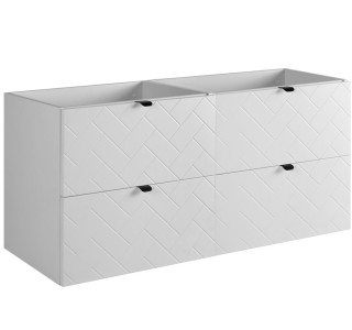 TREND biely matný W120 závesná skrinka pod umývadlo 120 cm