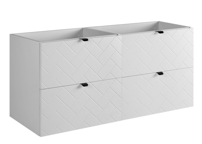 TREND biely matný W120 závesná skrinka pod umývadlo 120 cm