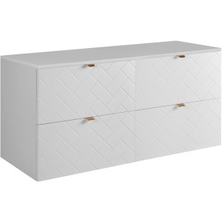 TREND biely matný W120DW závesná skrinka pod umývadlo 120 cm