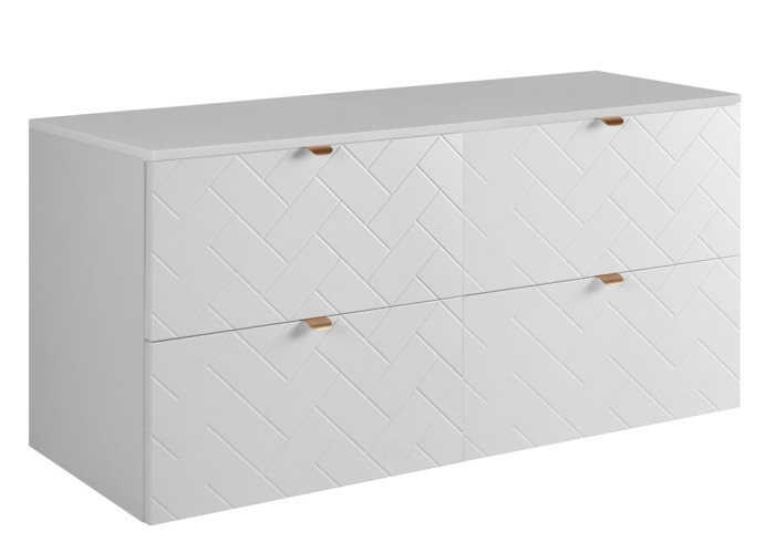 TREND biely matný W120DW závesná skrinka pod umývadlo 120 cm TREND biely matný W120DW závesná skrinka pod umývadlo 120 cm