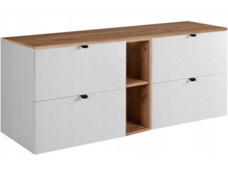 TREND biely matný W140DC závesná skrinka pod umývadlo 140 cm TREND biely matný W140DC závesná skrinka pod umývadlo 140 cm