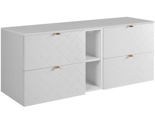 TREND biely matný W140DW závesná skrinka pod umývadlo 140 cm TREND biely matný W140DW závesná skrinka pod umývadlo 140 cm