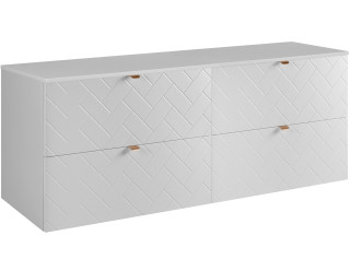 TREND biely matný W160DW závesná skrinka pod umývadlo 160 cm TREND biely matný W160DW závesná skrinka pod umývadlo 160 cm