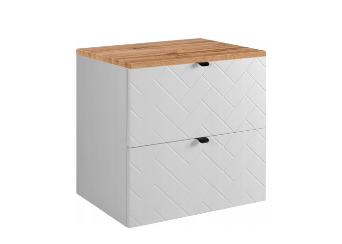 TREND biely matný W60DC závesná skrinka pod umývadlo 60 cm