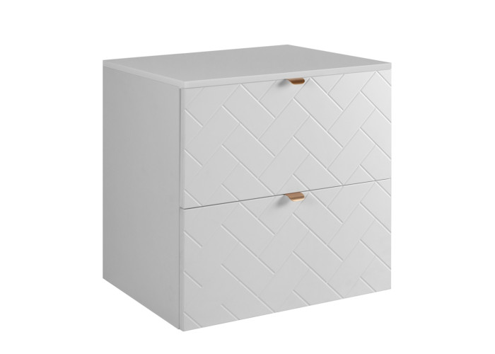 TREND biely matný W60DW závesná skrinka pod umývadlo 60 cm