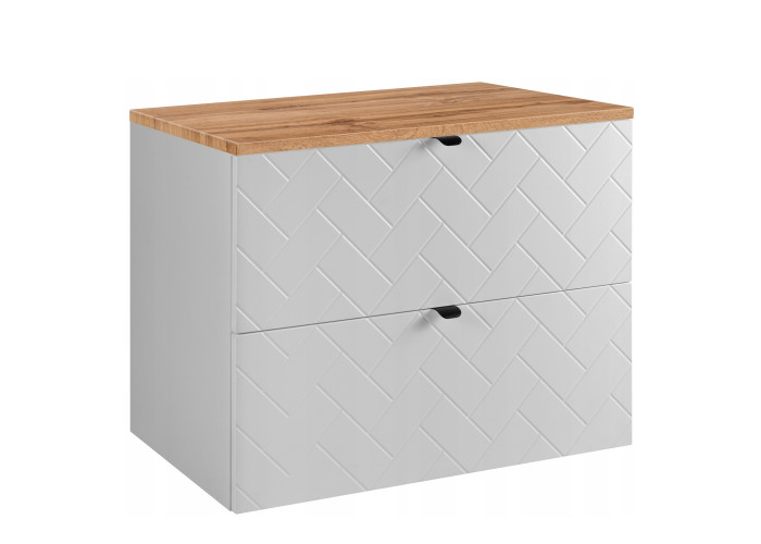 TREND biely matný W80DC závesná skrinka pod umývadlo 80 cm