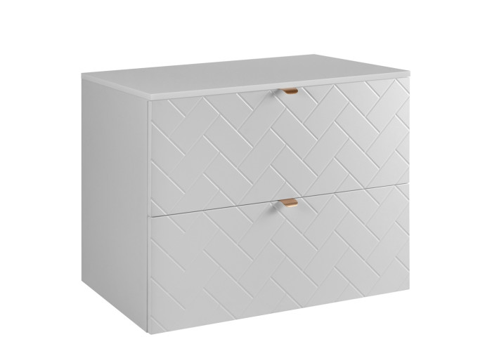 TREND biely matný W80DW závesná skrinka pod umývadlo 80 cm