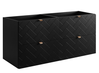 TREND čierny matný B120 závesná skrinka pod umývadlo 120 cm TREND čierny matný B120 závesná skrinka pod umývadlo 120 cm