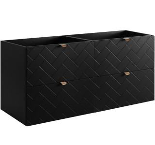 TREND čierny matný B120 závesná skrinka pod umývadlo 120 cm