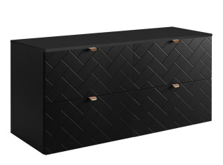 TREND čierny matný B120DB závesná skrinka pod umývadlo 120 cm TREND čierny matný B120DB závesná skrinka pod umývadlo 120 cm