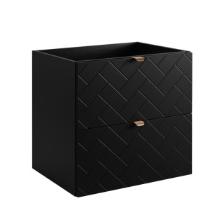 TREND čierny matný B60 závesná skrinka pod umývadlo 60 cm